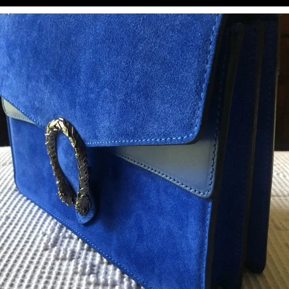 Vera Pelle Dionysus Chain leather suede NWOT GG - Picture 6 of 6